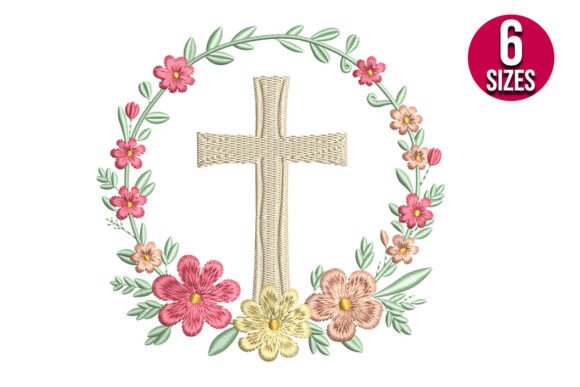 Cross with Floral Wreath Review