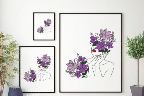 Face Young Beautiful Woman with Floral 4 Review