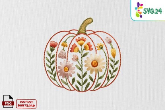 Floral Autumn Pumpkin Patch Embroidery P Review
