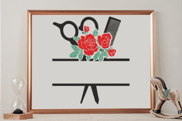 Floral Comb and Scissor Monogram Frame Review