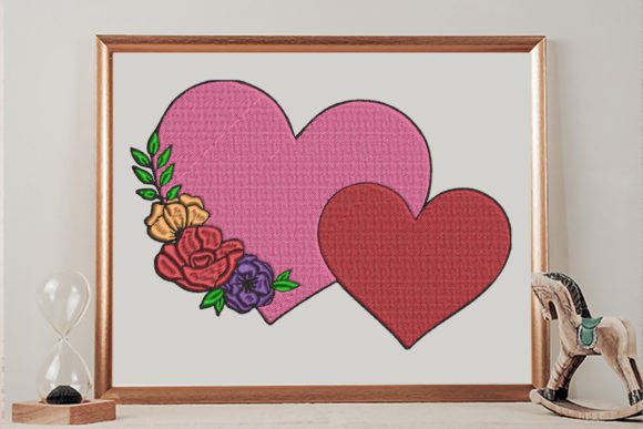 Floral Double Hearts Embroidery Review