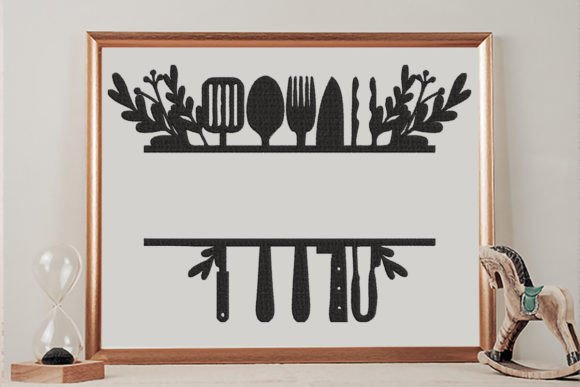 Floral Kitchen Split Text Frame Review