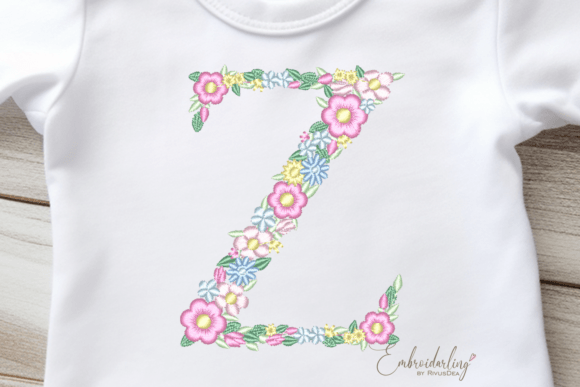 Floral Letter Z Machine Embroidery Review