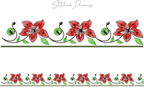 Floral Motif Embroidery Borders Collection Review