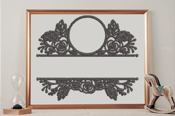Floral Split Monogram Frame Review