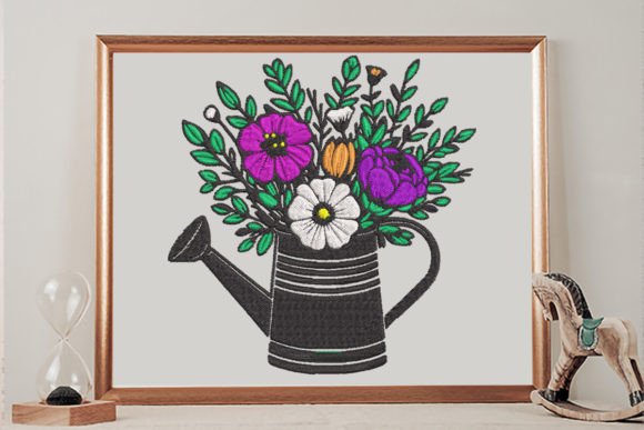 Floral Watering Can Embroidery Review