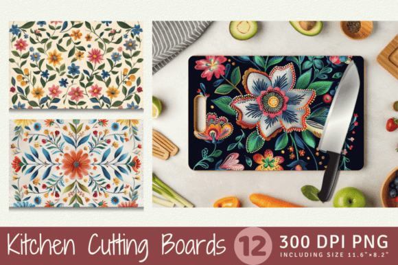 Reviewing Retro Floral Embroidery Cutting Boards S for Real Projects